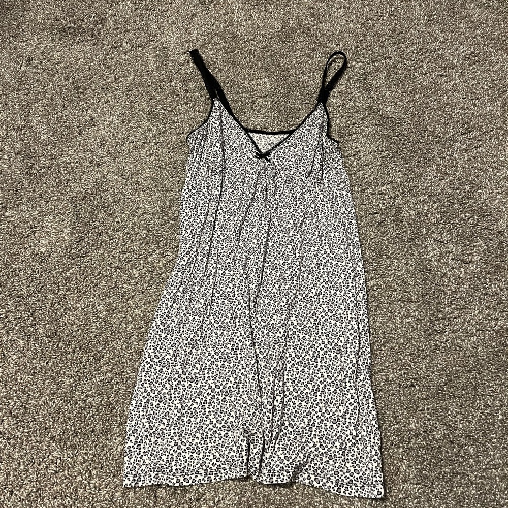 Cheetah print slip dress